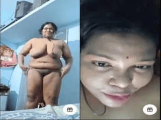 Hot Tamil Bhabhi Shows Her Boobs and pussy On Vc